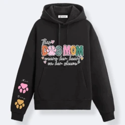 Sudadera Capucha This Dog Mom 15 Sudadera Capucha This Dog Mom -Roly Sudadera Capucha This Dog Mom Negro