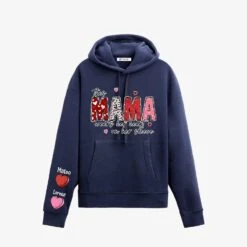 Sudadera Capucha This Mama Wears -Roly Sudadera Capucha This Mama Wears azul marino