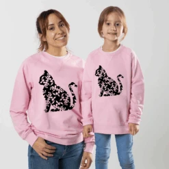Sudadera Cat Print -Roly Sudadera Cat Print Rosa