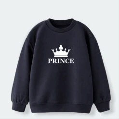 Sudadera Crown King-Queen-Prince-Princess -Roly Sudadera Crown King Queen Prince Princess Azul Marino