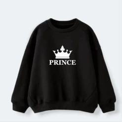 Sudadera Crown King-Queen-Prince-Princess -Roly Sudadera Crown King Queen Prince Princess Negro 11