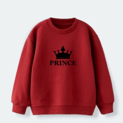 Sudadera Crown King-Queen-Prince-Princess -Roly Sudadera Crown King Queen Prince Princess Rojo 2