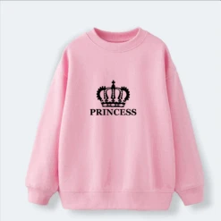 Sudadera Crown King-Queen-Prince-Princess -Roly Sudadera Crown King Queen Prince Princess Rosa