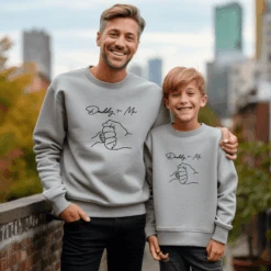 Sudadera Daddy + Me -Roly Sudadera Daddy Me Gris