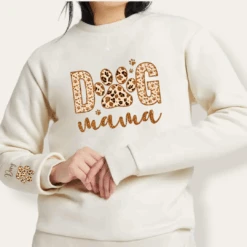 Sudadera Dog Mama Animal Print -Roly Sudadera Dog Mama Animal Print crudo