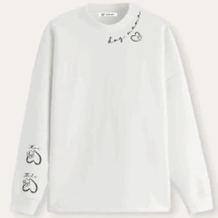 Sudadera Dog Mama Cuello -Roly Sudadera Dog Mama Cuello Blanco