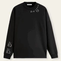 Sudadera Dog Mama Cuello -Roly Sudadera Dog Mama Cuello Negro