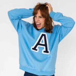 Sudadera Iniciales Celeste -Roly Sudadera Iniciales Celeste 15