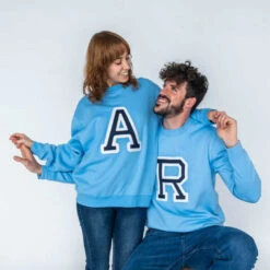 Sudadera Iniciales Celeste -Roly Sudadera Iniciales Celeste 6