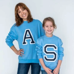 Sudadera Iniciales Celeste -Roly Sudadera Iniciales Celeste 8