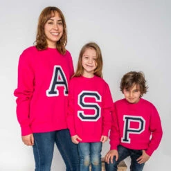 Sudadera Iniciales Fucsia -Roly Sudadera Iniciales Fucsia 3