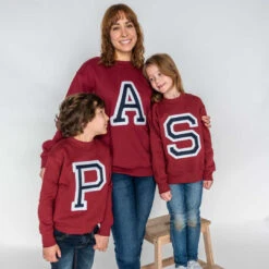 Sudadera Iniciales Granate -Roly Sudadera Iniciales Granate 4