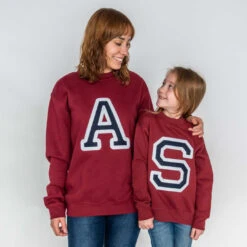 Sudadera Iniciales Granate -Roly Sudadera Iniciales Granate 5