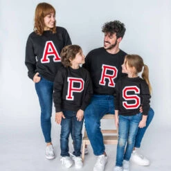 Sudadera Iniciales Negra