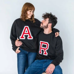 Sudadera Iniciales Negra -Roly Sudadera Iniciales Negra 7