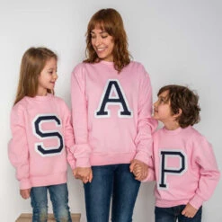 Sudadera Iniciales Rosa -Roly Sudadera Iniciales Rosa 3