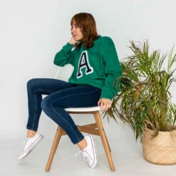 Sudadera Iniciales Verde -Roly Sudadera Iniciales Verde 12