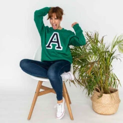 Sudadera Iniciales Verde -Roly Sudadera Iniciales Verde 15