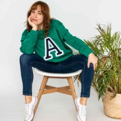 Sudadera Iniciales Verde -Roly Sudadera Iniciales Verde 17