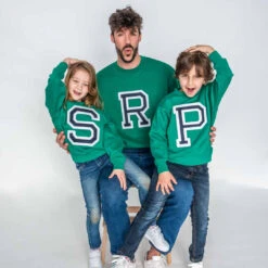 Sudadera Iniciales Verde -Roly Sudadera Iniciales Verde 3