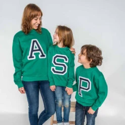 Sudadera Iniciales Verde -Roly Sudadera Iniciales Verde 8