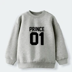 Sudadera King-Queen-Princess-Prince -Roly Sudadera King Queen Princess Prince Gris 2