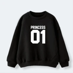 Sudadera King-Queen-Princess-Prince -Roly Sudadera King Queen Princess Prince Negro 2
