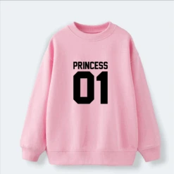 Sudadera King-Queen-Princess-Prince -Roly Sudadera King Queen Princess Prince Rosa