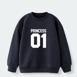 Sudadera King-Queen-Princess-Prince -Roly Sudadera King Queen Princess Prince azul Marino 2