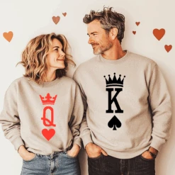Sudadera King Queen Parejas -Roly Sudadera King Queen Parejas arena