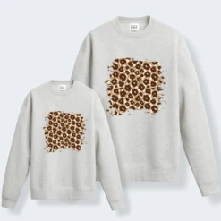 Sudadera Leopard Style -Roly Sudadera Leopard style gris
