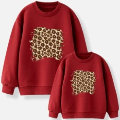 Sudadera Leopard Style -Roly Sudadera Leopard style roja