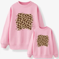 Sudadera Leopard Style -Roly Sudadera Leopard style rosa