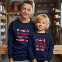 Sudadera Mama-Mini -Roly Sudadera Mama Mini azul marino