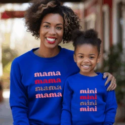 Sudadera Mama-Mini -Roly Sudadera Mama Mini azulon