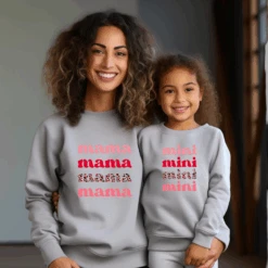 Sudadera Mama-Mini -Roly Sudadera Mama Mini gris