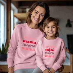 Sudadera Mama-Mini -Roly Sudadera Mama Mini rosa
