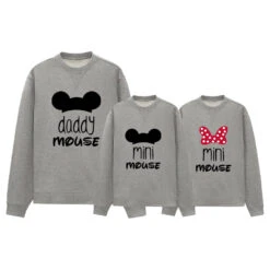 Sudadera Mama-daddy Mouse Mini Mouse -Roly Sudadera Mama daddy mouse mini mouse Gris