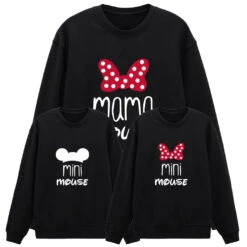 Sudadera Mama-daddy Mouse Mini Mouse -Roly Sudadera Mama daddy mouse mini mouse Negro 2