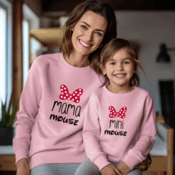Sudadera Mama-daddy Mouse Mini Mouse -Roly Sudadera Mama daddy mouse mini mouse Rosa