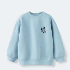 Sudadera Mickey & Minnie Contraste Mini -Roly Sudadera Mickey Minnie contraste mini Celeste 2