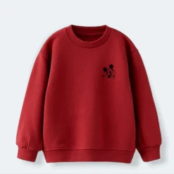 Sudadera Mickey & Minnie Contraste Mini -Roly Sudadera Mickey Minnie contraste mini Rojo 2