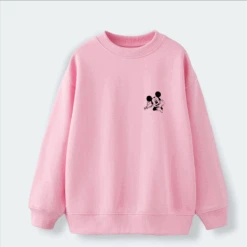 Sudadera Mickey & Minnie Contraste Mini -Roly Sudadera Mickey Minnie contraste mini Rosa