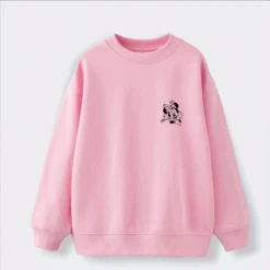 Sudadera Mickey & Minnie Contraste Mini -Roly Sudadera Mickey Minnie contraste mini Rosa 2