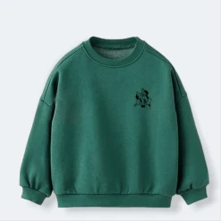 Sudadera Mickey & Minnie Contraste Mini -Roly Sudadera Mickey Minnie contraste mini Verde