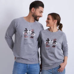 Sudadera Mickey & Minnie Description -Roly Sudadera Mickey Minnie description Gris 2