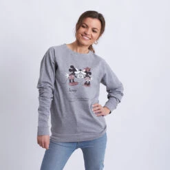 Sudadera Mickey & Minnie Description -Roly Sudadera Mickey Minnie description Gris 4