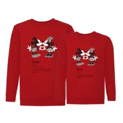 Sudadera Mickey & Minnie Description -Roly Sudadera Mickey Minnie description Rojo