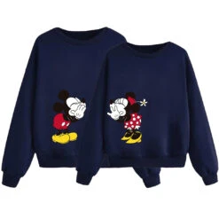 Sudadera Mickey & Minnie Secret 19 Sudadera Mickey & Minnie Secret -Roly Sudadera Mickey Minnie secret Azul Marino