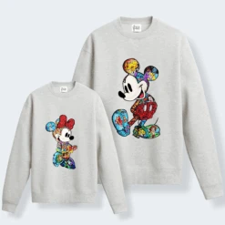 Sudadera Minnie & Mickey Drawings 19 Sudadera Minnie & Mickey Drawings -Roly Sudadera Minnie Mickey drawings Gris